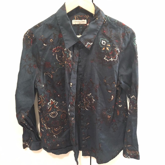 Coldwater creek floral button down - Picture 1 of 6
